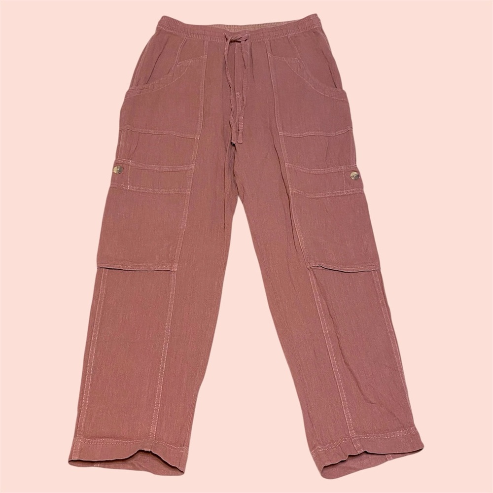 Free People Mauve Feelin’ Good Utility Pull-On Pants - Picture 3 of 9